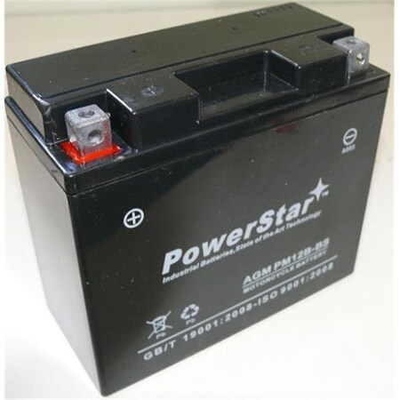 Batteryjack BatteryJack PM12B-BS-117 PowerStar PM12B - BS Battery Fits or Replaces Ducati 916cc Monster S4 2001 - 2002 PM12B-BS-117